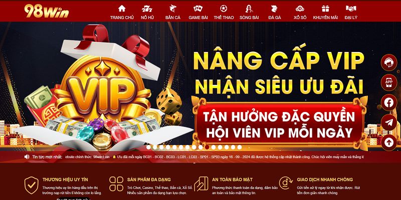 Giới thiệu 98win với quá trình tạo dựng thương hiệu