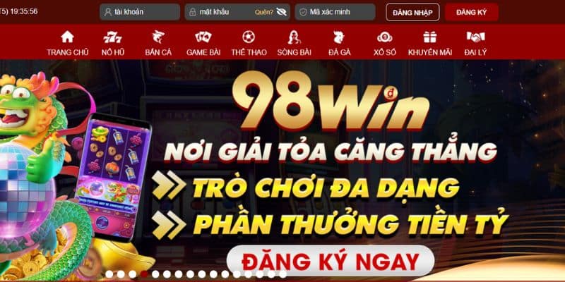 Lưu ý đăng ký 98Win